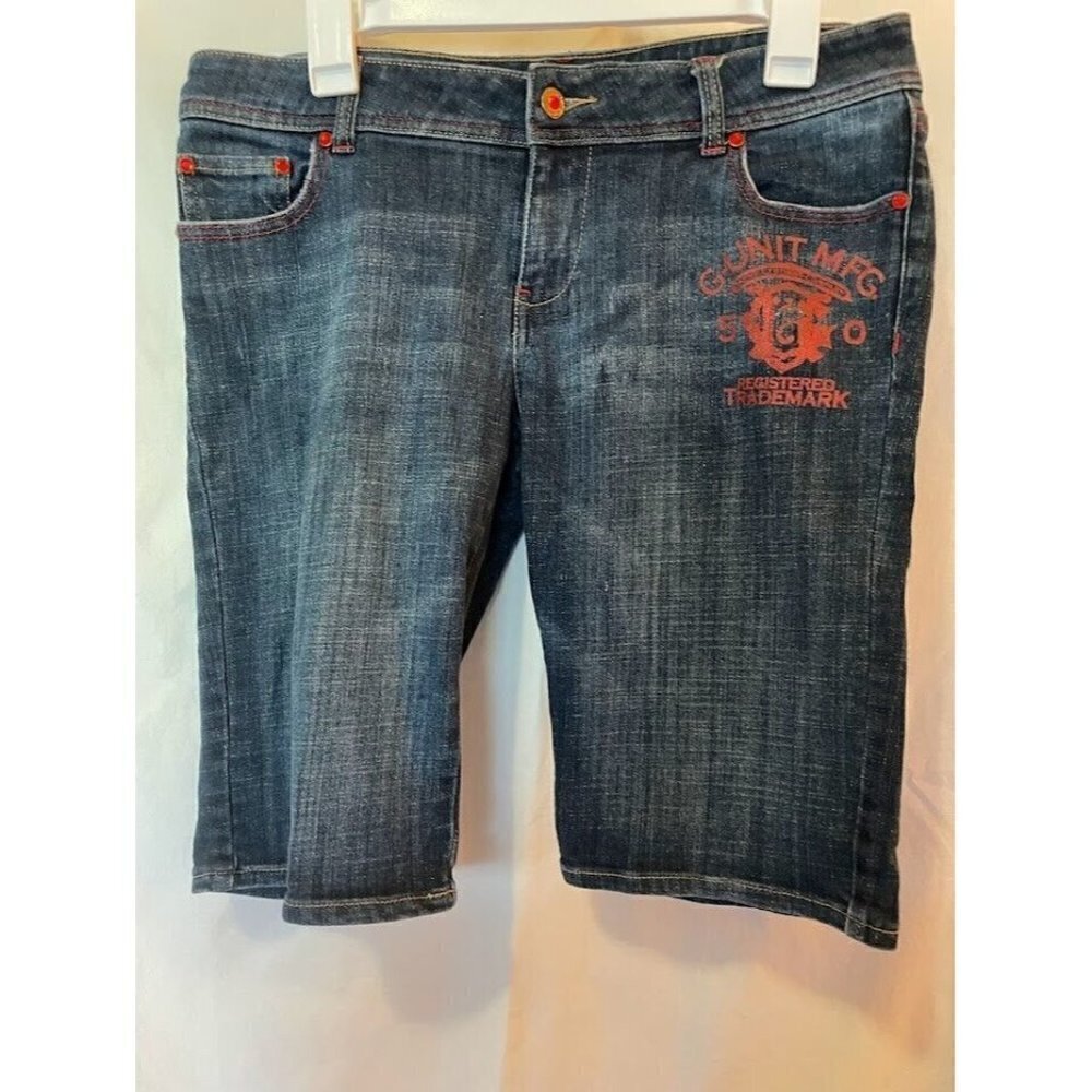 G-Unit Clothing Co Women's Jean Shorts Hip Hop Rap 50 Cent Size 9 Bling Low Rise